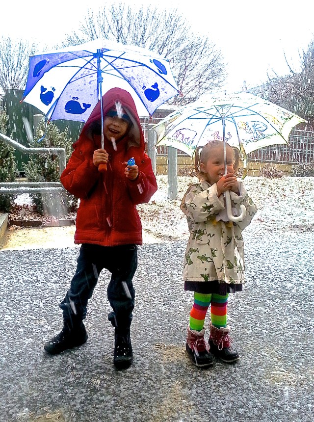 Slushy Snow + Kids = Cute!