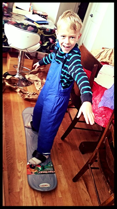 Gavin's New Snowboard