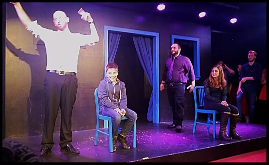 Zachary on Stage at Boston Improv 