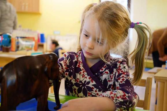 ClaraJane concentrating on her work