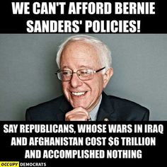 we can't afford bernie sanders