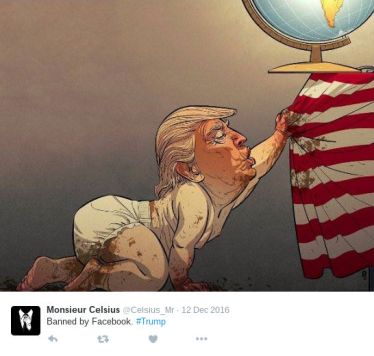 shit trump-cartoon-banned