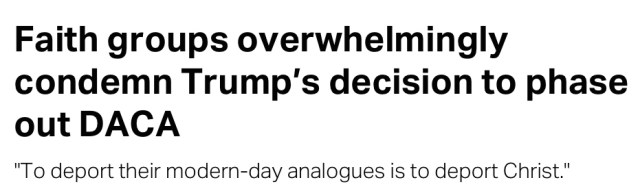 To deport immigrants is to deport Christ