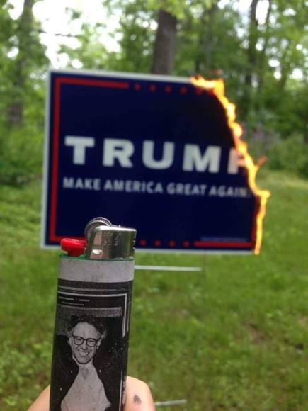 Bernie - Feel the Bern lawn sign