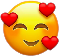 del emoji hearts