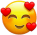 del emoji hearts