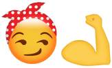 del emoji Rosie the Riveter