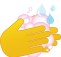 emoji wash hands